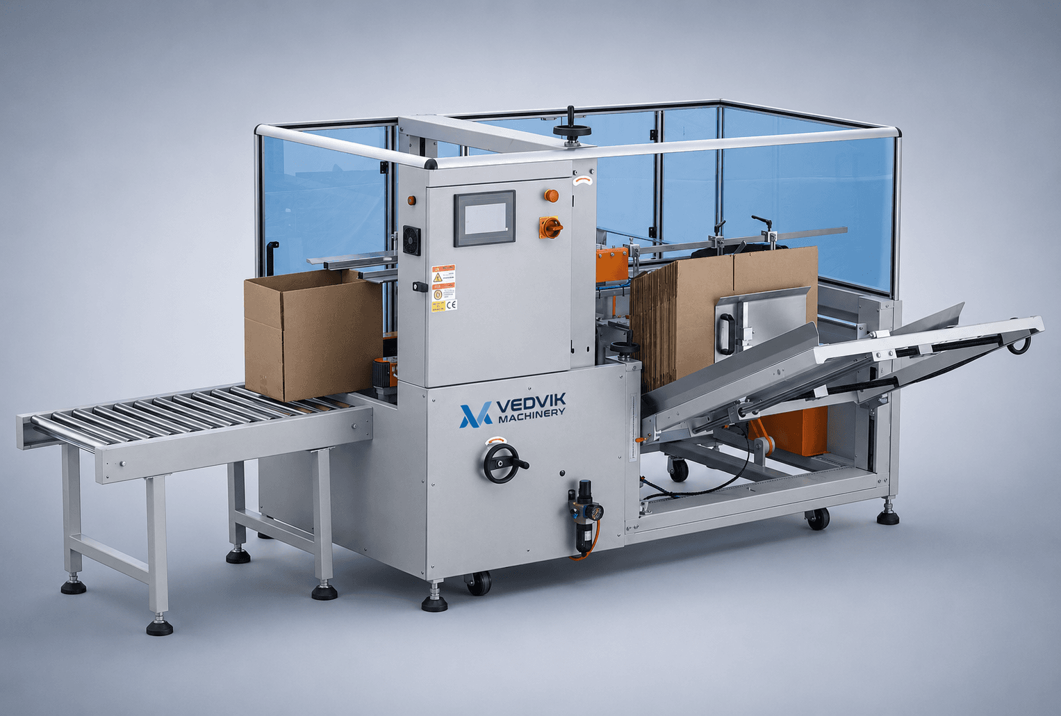 Secondary Packaging machine by Vedvik · India — supplied by Vedvik Machinery, Ahmedabad